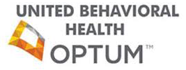 Optum United Behavioral Health logo with emblem.